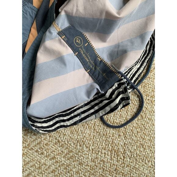 New Volcom Men's Stripey Stoney 19" Stretch Board Swim Shorts 38 - Picture 5 of 7